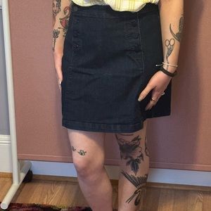 Loft denim sailor skirt